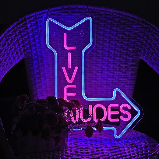 Live Nudes Neon Sign Neon Light for Bar Decor
