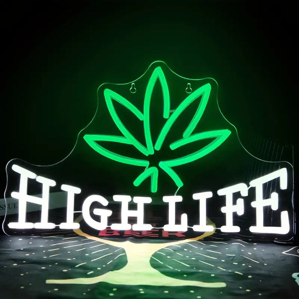 High Life Neon Sign LED Light Sign Wall Decor