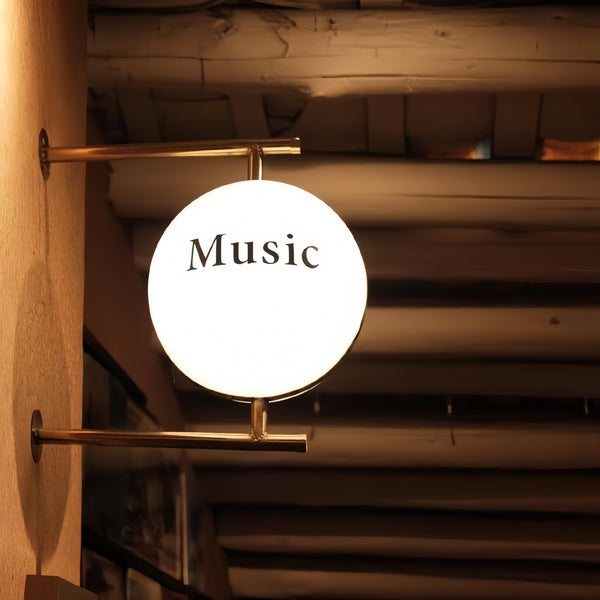 Custom Round Shape LED Light Box for Storefront, Outdoor Advertising Illuminated Sign