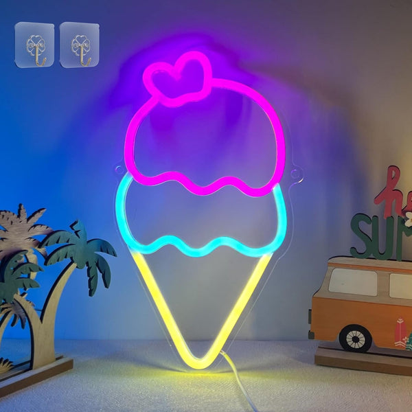 Ice Cream Neon Sign Business Neon Light Shop Wall Decor