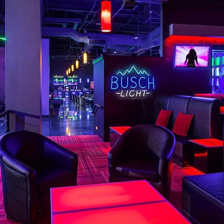 Busch Light Neon Sign, Custom Neon Sign, Bar Club Pub Neon Sign