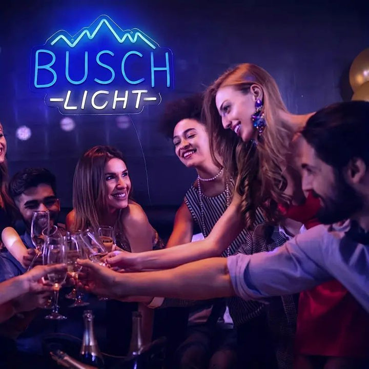 Busch Light Neon Sign, Custom Neon Sign, Bar Club Pub Neon Sign