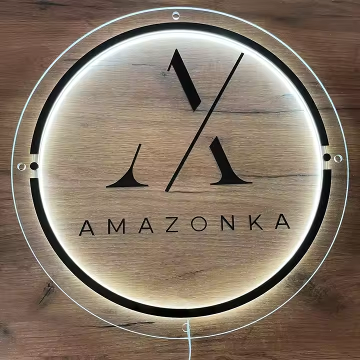 Custom Acrylic Backlit Signs LED Neon Sign for Beauty Salon Spa Shop Decor