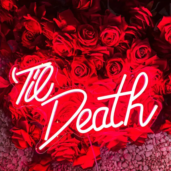 Tie Death Neon Sign Light Gift For Her