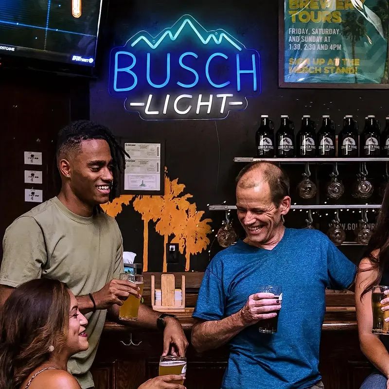 Busch Light Neon Sign, Custom Neon Sign, Bar Club Pub Neon Sign