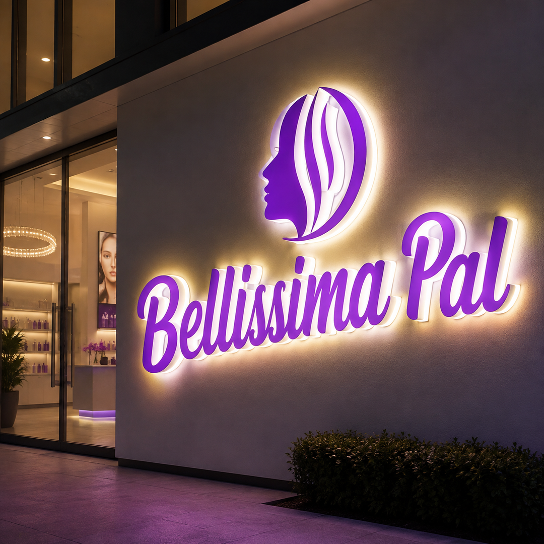 Custom Acrylic Full Lit Letter Sign, 3D LED Channel Letters for Business Storefronts