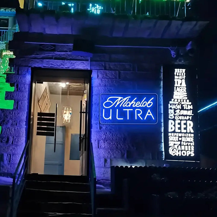 Michelob Ultra Neon Sign, Custom Neon Sign, Light-Up LED Bar Sign