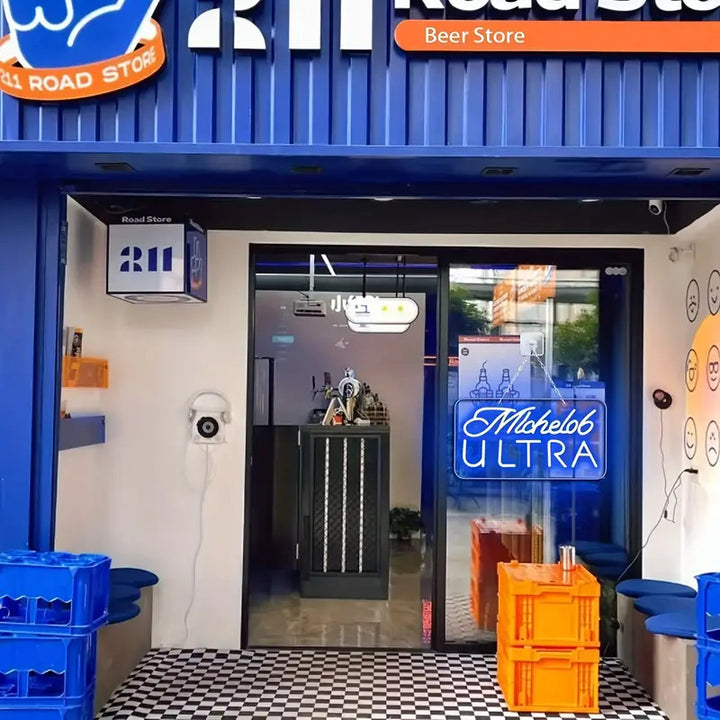 Michelob Ultra Neon Sign, Custom Neon Sign, Light-Up LED Bar Sign