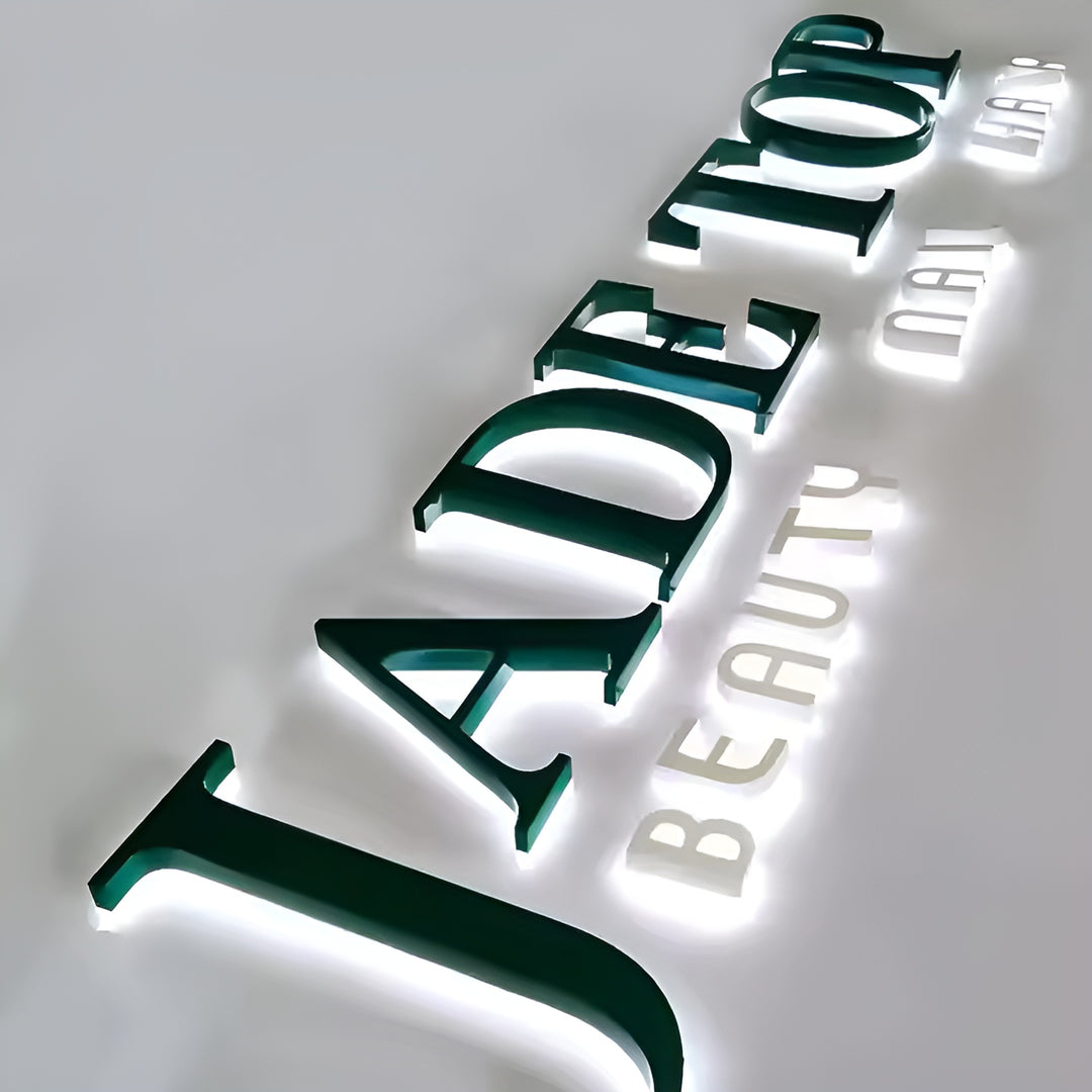 Custom Backlit Sign, Sign for Business, Custom outdoor logo, LED Light Box Backlit, 3D custom sign for office