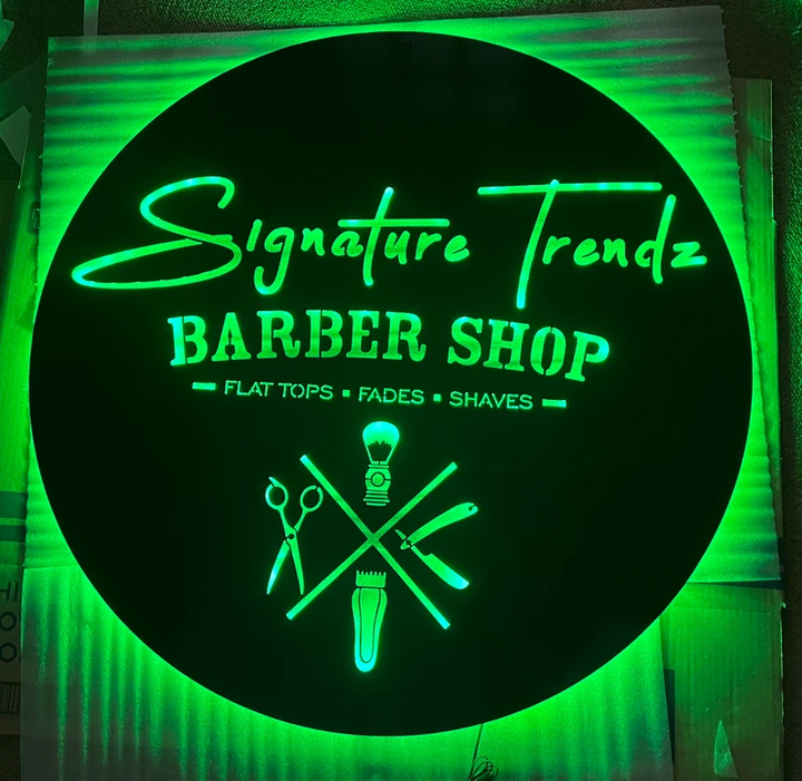 Custom Led Backlit Metal Light Box, 3D Signage Sign, Beauty Studio Sign