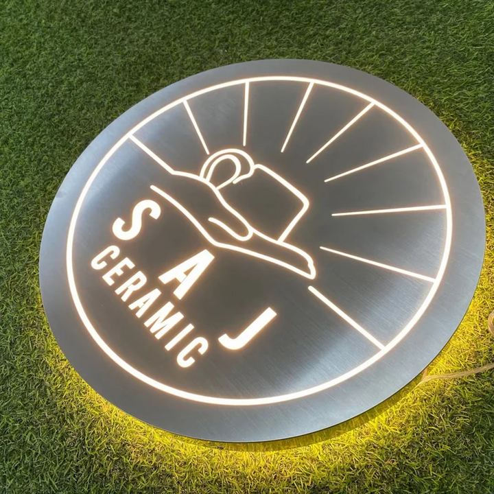 Custom Led Backlit Metal Light Box, 3D Signage Sign, Beauty Studio Sign