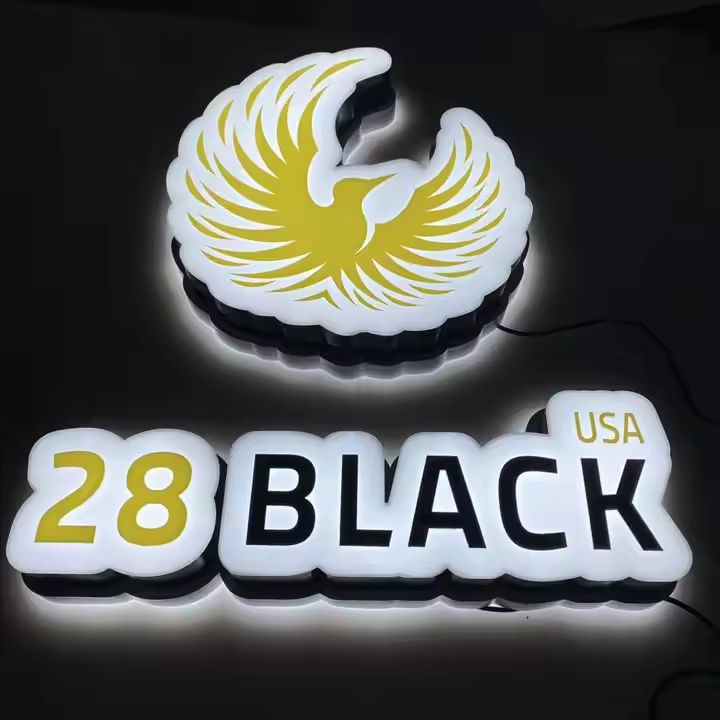 Acrylic Sign Led Signage Luminous Busniess Light Box Board Office Store Outdoor 3D Letter Logo Signboard