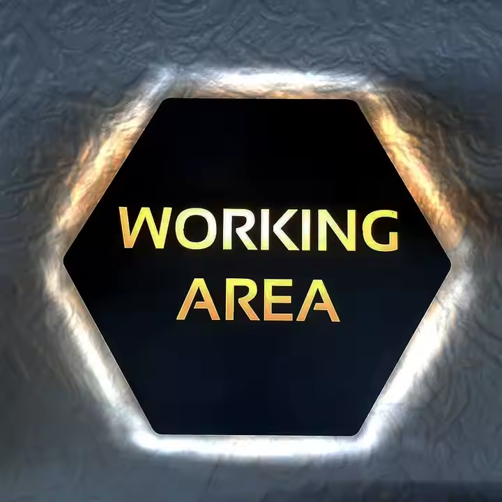 Backlit Laser Cut Metal Signs, Wall Led Light Box, Reception sign, Halo Lit Sign