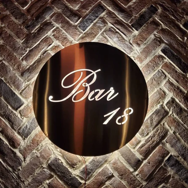 Custom Hollow Cut metal Sign, Metal Light Box Sign, Company Name Sign, 3D Backlit Logo
