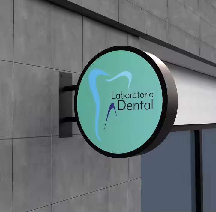 Personalized Double - Two Sided Round Sign - Custom Storefront & Café Sign - Illuminated Light Box Option Available