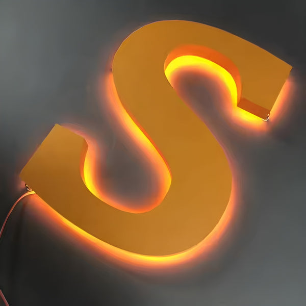 3D Led Backlit Letter Sign, Outdoor Metal Letter Store Front Signage for Business