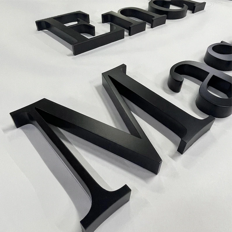 3D Non-Luminous Metal Cutting Letter Sign thickening,