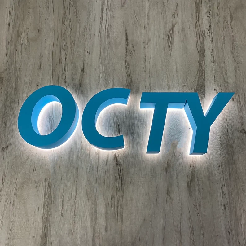 Custom Backlit Sign, Sign for Business, Custom outdoor logo, LED Light Box Backlit, 3D custom sign for office