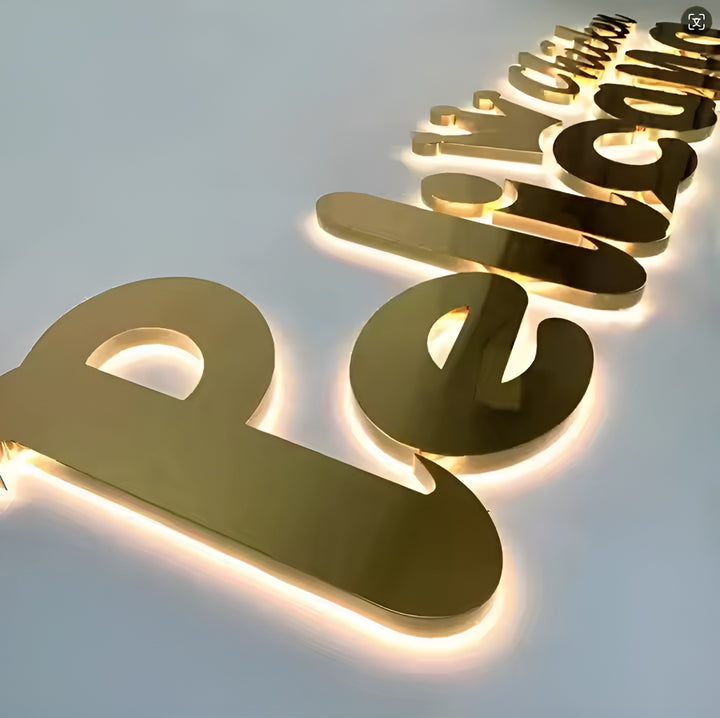 3D Metal Backlit Sign, Custom Business Sign, Aesthetics Spa Sign, Reception Logo Sign, Beauty Salon Sign, Outdoor Waterproof Led Sign