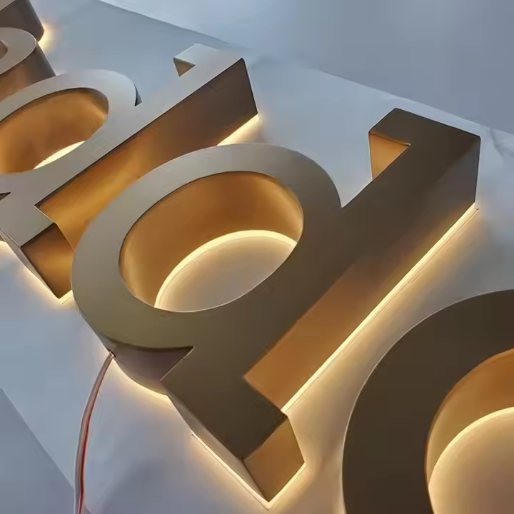 3d Sign Led Outdoor logo Led Backlit Letter,  Metal Letter Store Front Signage for Business