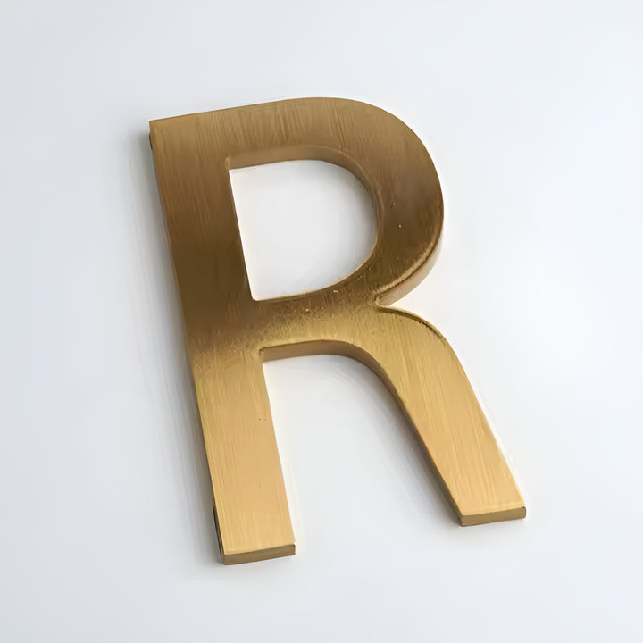 Laser Cut Logo Sign, Brushed Metal Business Letter, Beauty SPA Sign, Office Sign for Wall, Reception Logo,