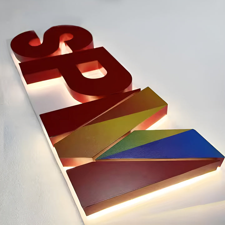 Custom Backlit Sign, Sign for Business, Custom outdoor logo, LED Light Box Backlit, 3D custom sign for office