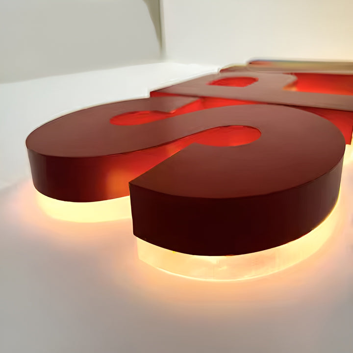 Custom Backlit Sign, Sign for Business, Custom outdoor logo, LED Light Box Backlit, 3D custom sign for office