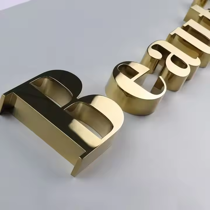 3D Non-Luminous Metal Cutting Letter Sign thickening,