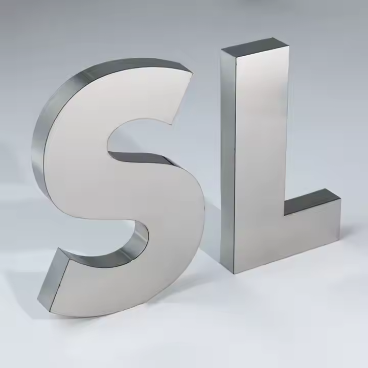 3D Non-Luminous Metal Cutting Letter Sign thickening,