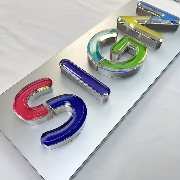 Custom 3D Jelly Led Letter Sign Indoor Business Sign Store Sign Frontlit Letter for Restaurant