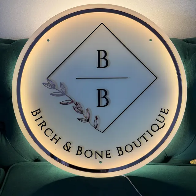 Custom Acrylic Backlit Signs, Beauty Salon Shop Decor, LED Neon Acrylic Sign, Spa Decor Sign