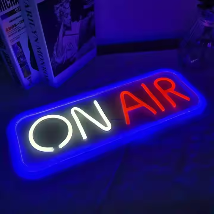 On Air Neon Sign, Custom LED Neon Light, Live Streaming Recording Led Sign