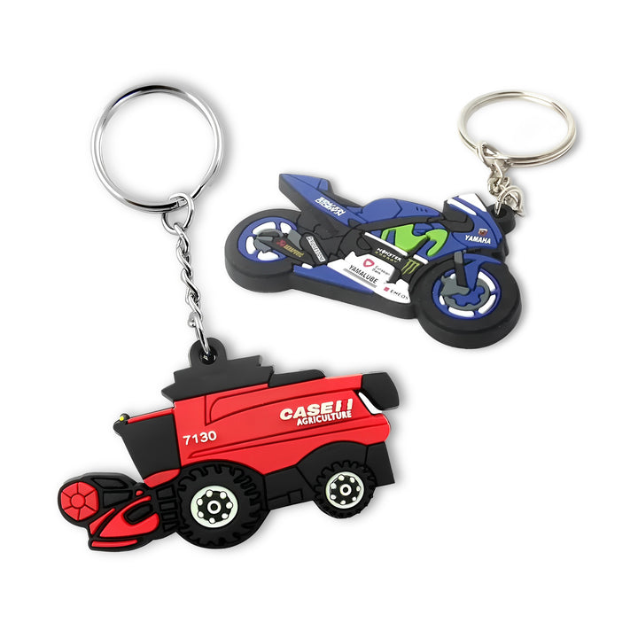 Custom PVC Rubber Keychains - Personalized Soft Enamel Keychain - Durable & Unique Gift