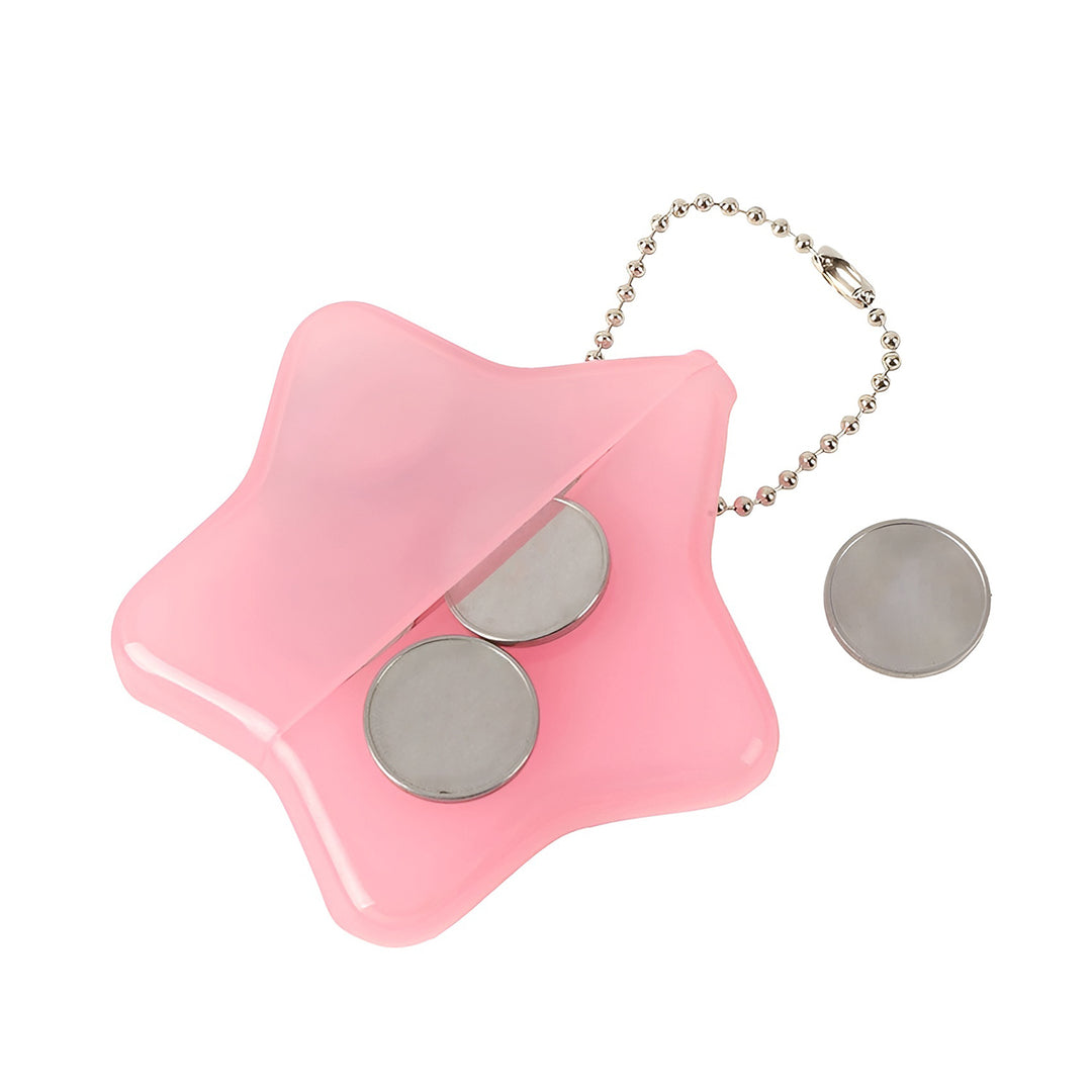 Custom Rubber Coin Purse Keychain, Personalized Logo Star Shape Money Coin Holder Pouch