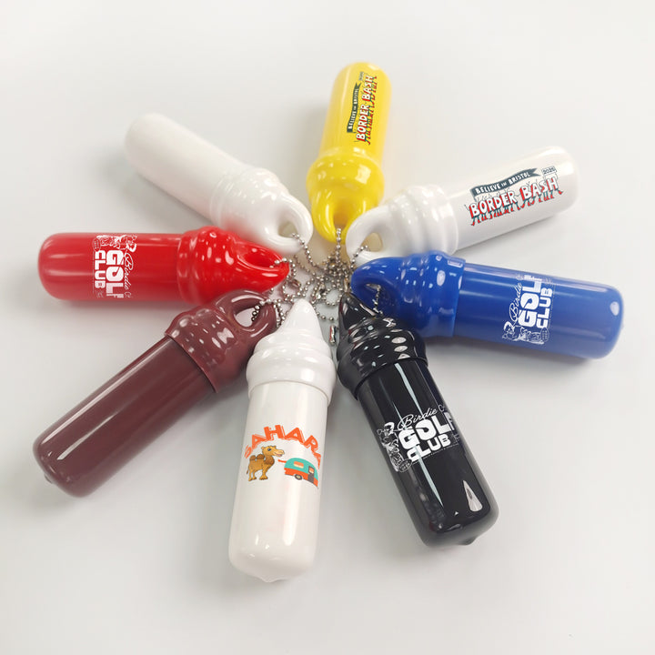 Cylindrical Rubber PVC Coin Purse Customized With Logo