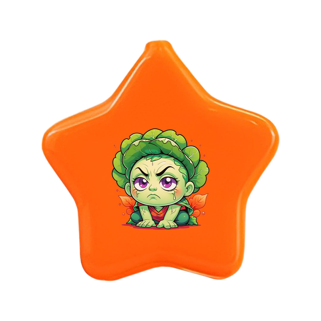 Custom Rubber Coin Purse Keychain, Personalized Logo Star Shape Money Coin Holder Pouch