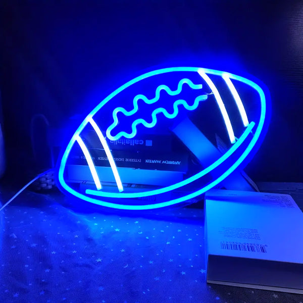 Football Neon Sign Sports Shop Neon Light
