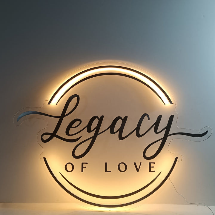 Custom Backlit Sign, Custom Acrylic Sign, Illuminated Logo Sign, Backlit Sign, Round Acrylic Sign, Reception Sign, Studio Sign