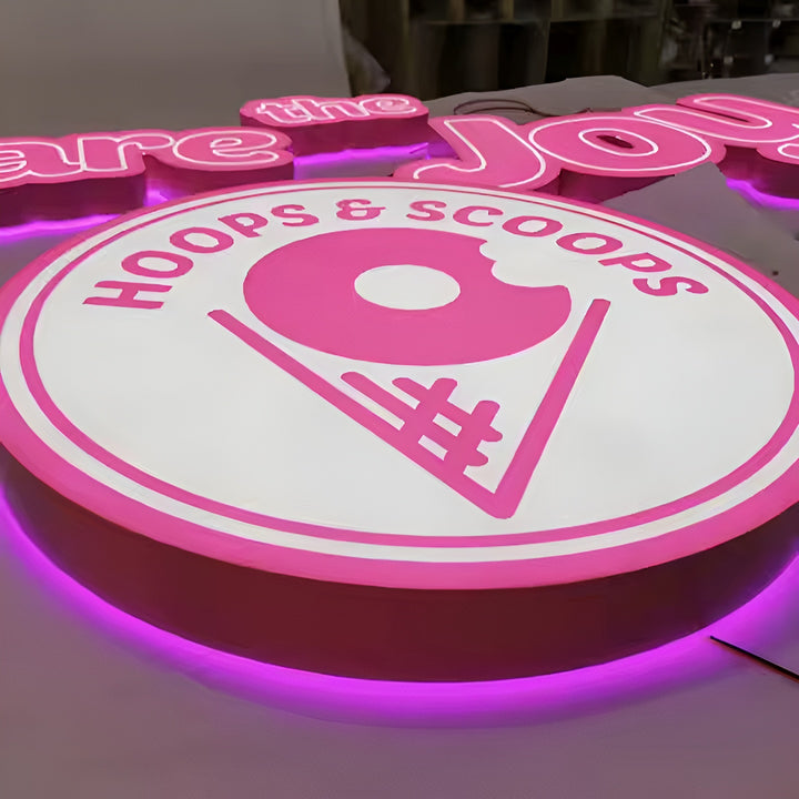 3d Sign Led Outdoor logo Led Backlit Letter,  Metal Letter Store Front Signage for Business