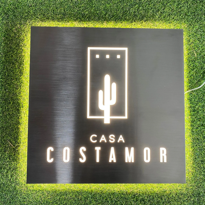 Custom Hollow Cut Metal Sign, Metal Light Box Sign, 3D Backlit Logo Sogn, Personalized Light Box