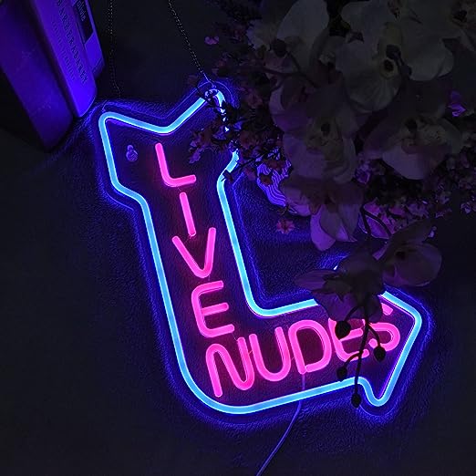 Live Nudes Neon Sign Neon Light for Bar Decor