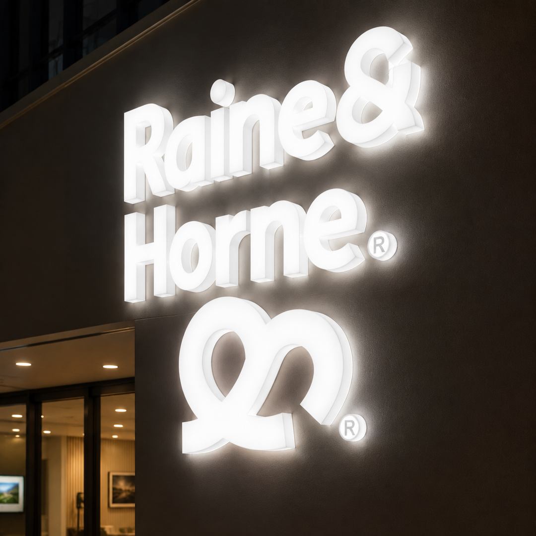 Custom Acrylic Full Lit Letter Sign, 3D LED Channel Letters for Business Storefronts