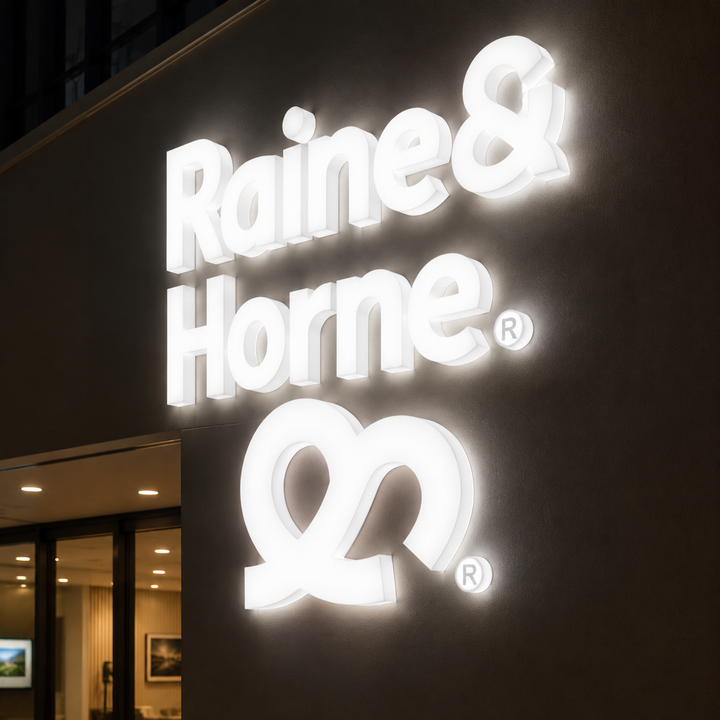 Custom Acrylic Full Lit Letter Sign, 3D LED Channel Letters for Business Storefronts