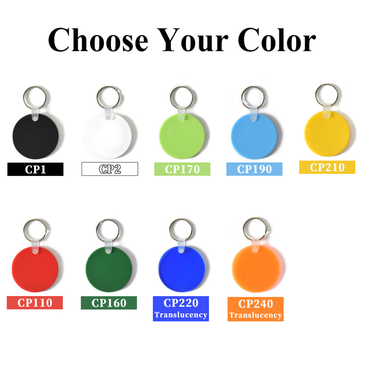 Custom Silicone Soft Key Tag Luggage, Round Shape Tag Cat and Dog Pet Nameplate