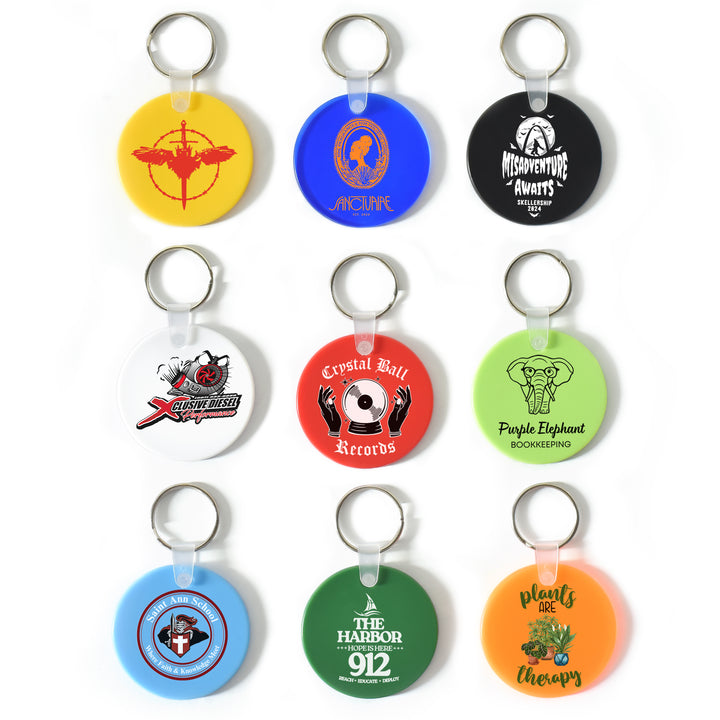 Custom Silicone Soft Key Tag Luggage, Round Shape Tag Cat and Dog Pet Nameplate