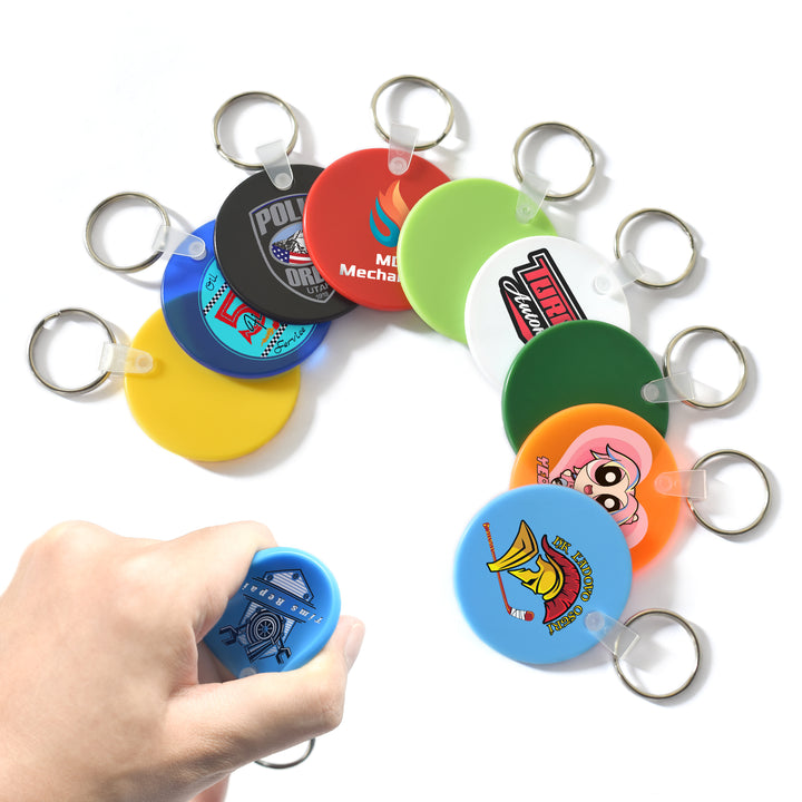 Custom Silicone Soft Key Tag Luggage, Round Shape Tag Cat and Dog Pet Nameplate