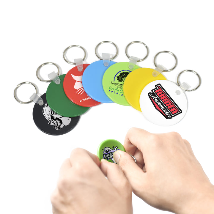 Custom Silicone Soft Key Tag Luggage, Round Shape Tag Cat and Dog Pet Nameplate