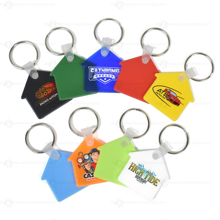 Custom Soft Keychain Souvenir Promo Gifts Personalised House Keyrings