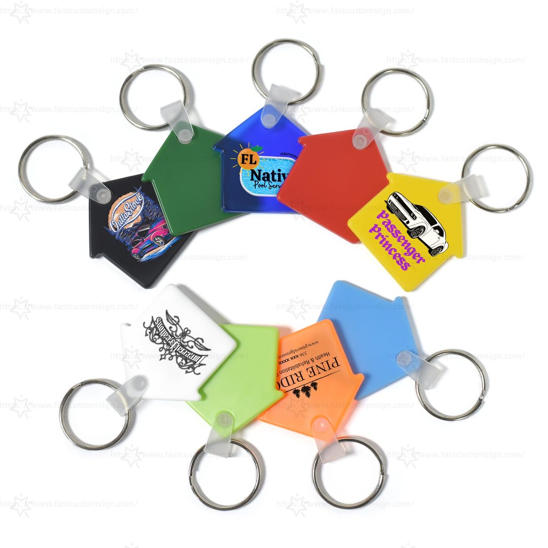 Custom Soft Keychain Souvenir Promo Gifts Personalised House Keyrings