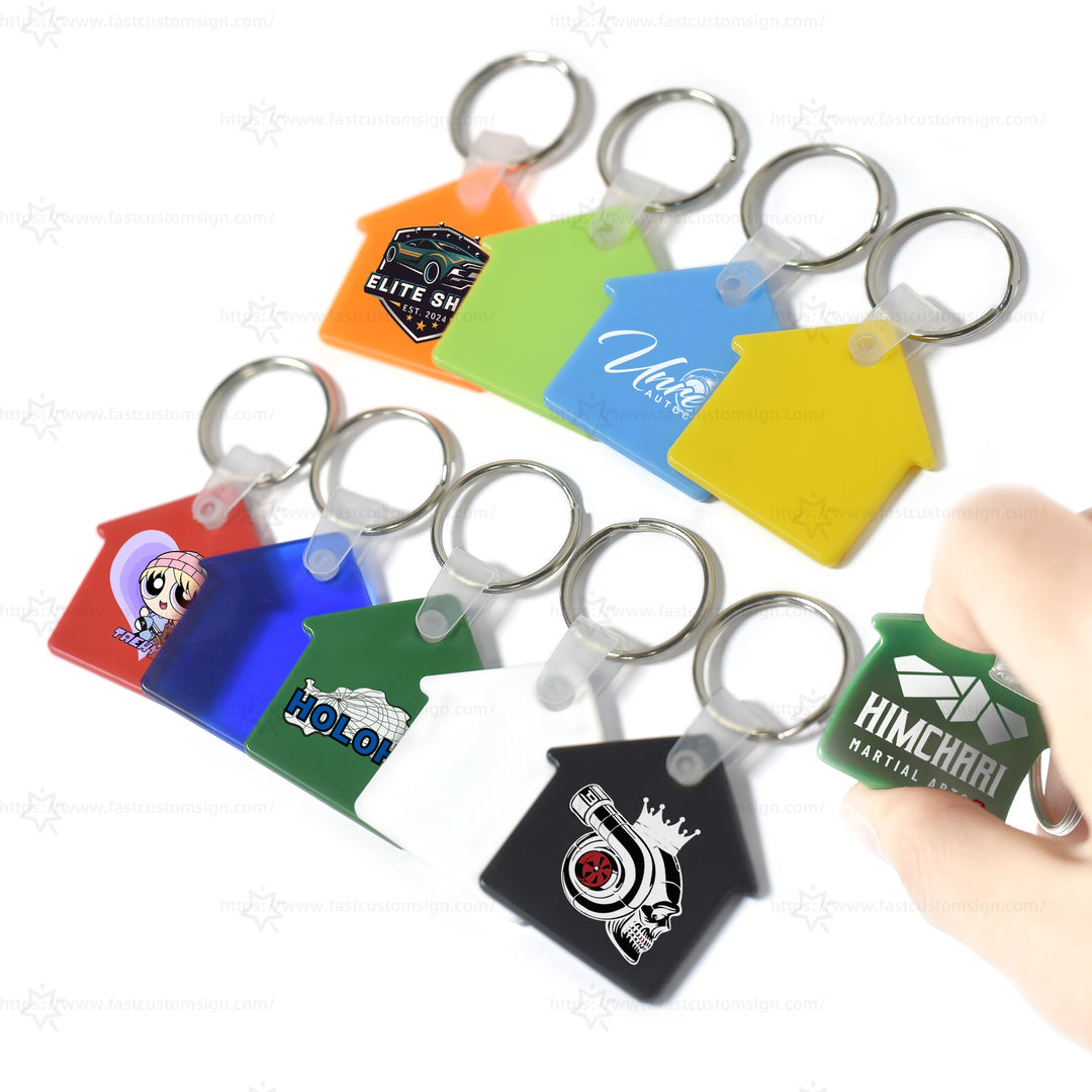 Custom Soft Keychain Souvenir Promo Gifts Personalised House Keyrings